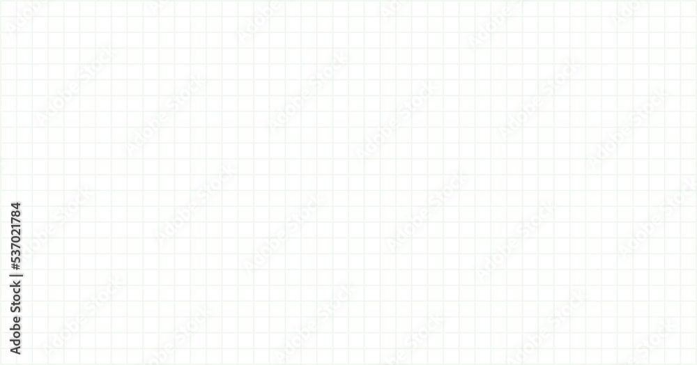 Wall mural outline seamless grid lined sheet of paper background. checkered notebook paper.