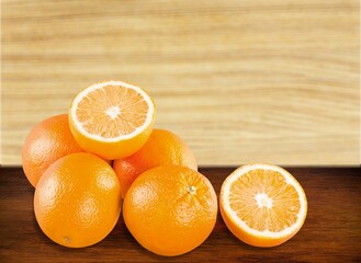 Fresh tasty sweet mandarin or oranges citrus fruit