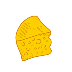 yellow cheese illustration