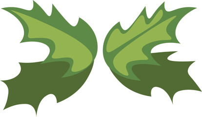 Christmas decoration flat icon Mistletoe branch