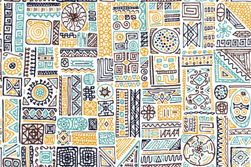Traditional african vector seamless pattern design