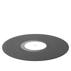 3d rendering illustration of a vinyl phonograph record