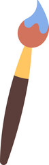 Paintbrush for drawing flat icon Equipment for artist