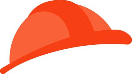 Helmet flat icon Protective hat for handyman
