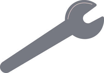 Wrench flat icon Special equipment for handyman
