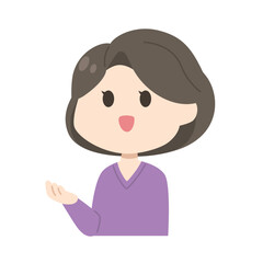 女性　イラスト