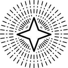 Vintage cosmic magical space vector