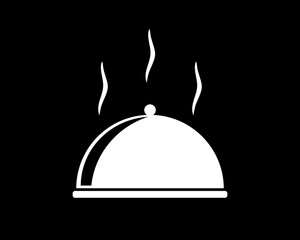 Fototapeta premium restaurant cloche icon