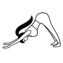 yoga pose illustration