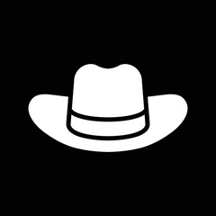 cowboy hat, western hat, vector illustration 