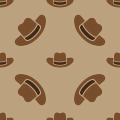 cowboy hat, western hat, vector illustration 