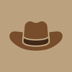 cowboy hat, western hat, vector illustration 