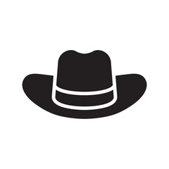 cowboy hat, western hat, vector illustration 
