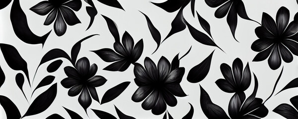 floral flowers abstract background banner 
