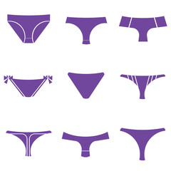 Women underwear icons