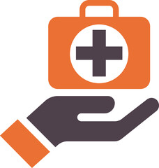 Obraz premium insurance hand icon