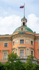 Fototapeta na wymiar Saint Michael's Castle or Mikhailovsky Castle or Engineers' Castle is former royal residence in Saint Petersburg, Russia. Vertical image