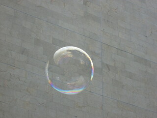 burbuja flotando 