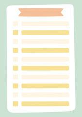 Cute journal blank reminder papernotes