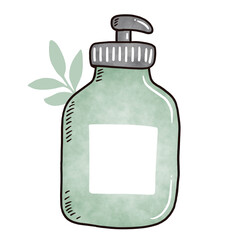 empty bottle isolated