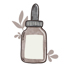 empty bottle isolated