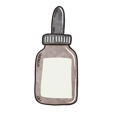 empty bottle isolated