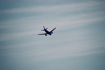 airplane in the sky