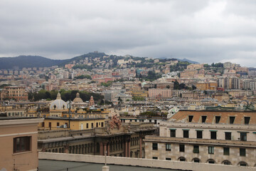 Fototapeta na wymiar The panorama of Genoa, Italy