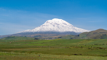 Chimborazo volcano the closest point to the sun
