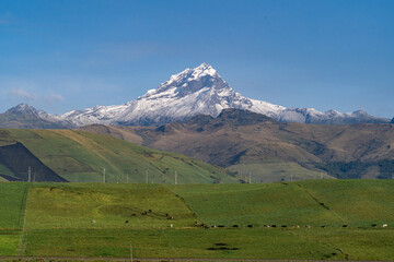 Beautiful volcanic landscape in the countryside