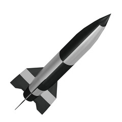 3d rendering illustration of a V2 rocket missile