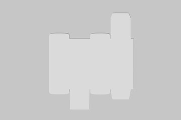 Paper Box Blank Mockup