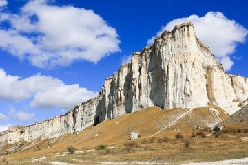 Fototapeta premium White rock, mountains, canyon, Crimea, Russia.
