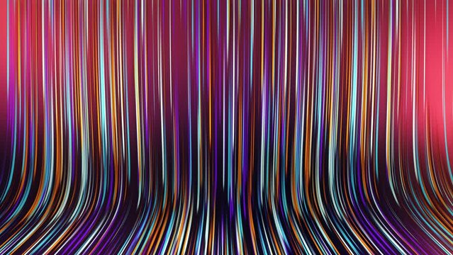 3d rendering, abstract space background, ultraviolet neon rays, glowing lines, cyber network, speed of light, space-time continuum