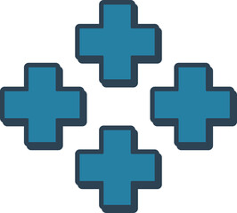 Abstract geometric memphis vector