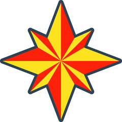 Abstract geometric memphis vector