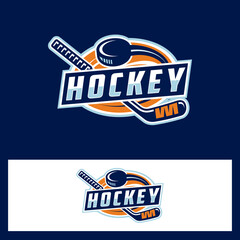 hockey sport vector graphic template. ice sport tournament in badge emblem style illustration.