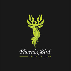 Template logo Phoenix, Api-burung, Logo elang