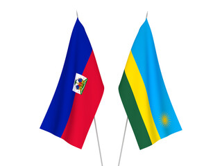 Republic of Rwanda and Republic of Haiti flags