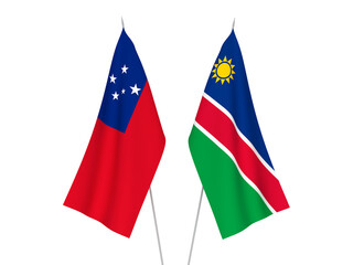 Independent State of Samoa and Republic of Namibia flags
