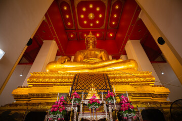 Phra Mongkhon Bophit gold enshrined in Wihan Phra Mongkhon Bophit is a royal temple and landmark...