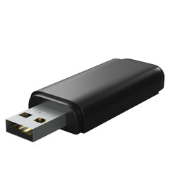 3d rendering illustration of a USB pen drive