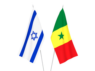 Republic of Senegal and Israel flags