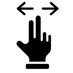 Obraz premium 2x horizontal scroll icon