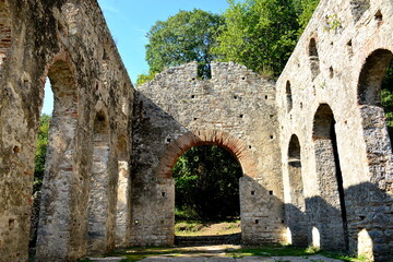 Fototapeta na wymiar Albania Butrint NationalPark is a protected naturalarea, it includes the archaeological site of Butrint and protects the city and the surrounding landscape, constituting an important touristattraction