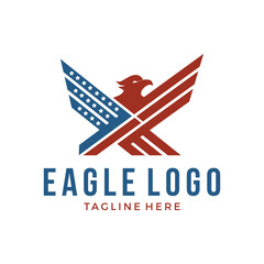eagle tactical logo, bird military logo concept