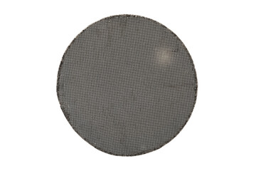 Processing and acceptance of non-ferrous metals. One round and oval ceramic catalysts containing platinum, palladium and rhodium on a white background.