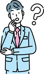 人物イラスト　線画