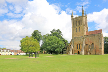 Fototapeta na wymiar Pershore Abbey in Worcestershire, England, 