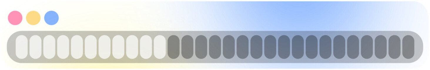 Modern Glass Loading Progress Bar